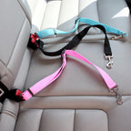 Adjustable travel tether with seat-belt buckle clip