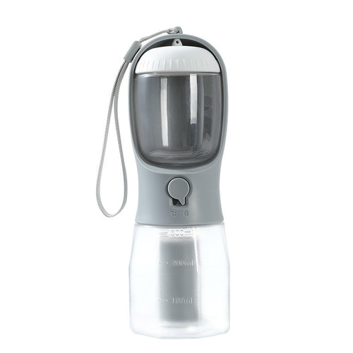 3-in-1 Pet Travel Bottle (Water + Food + Waste Bags)