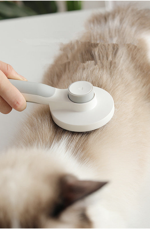 Round-Handle Self-Cleaning Slicker Brush