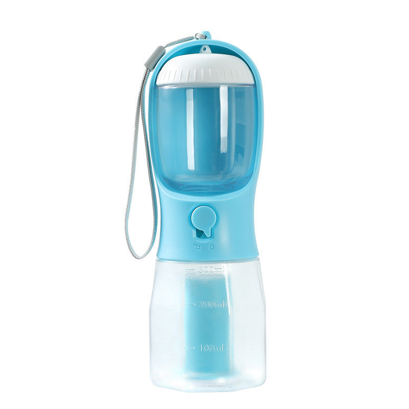 3-in-1 Pet Travel Bottle (Water + Food + Waste Bags)