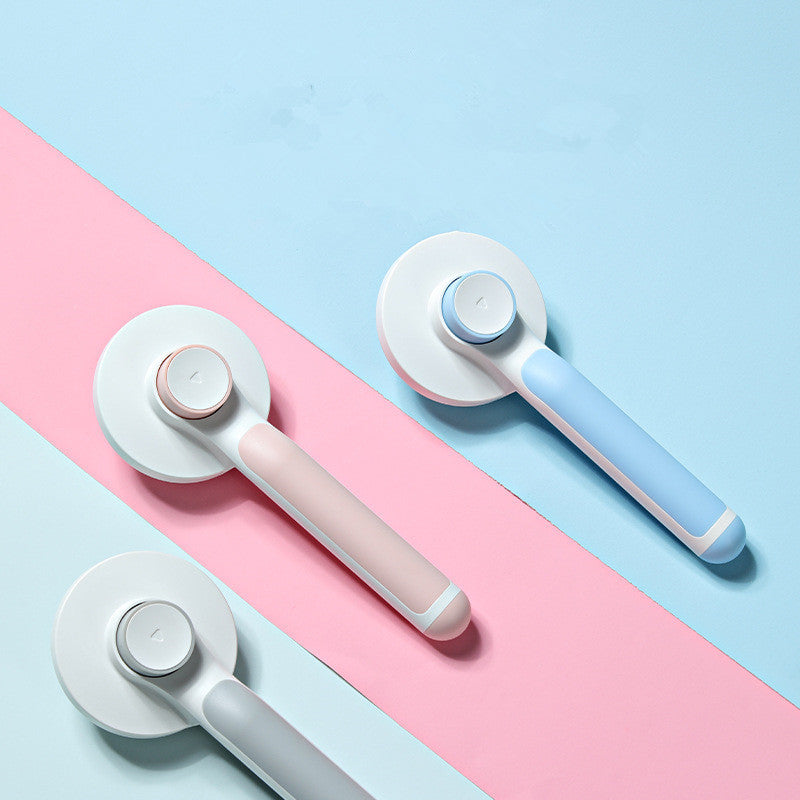 Round-Handle Self-Cleaning Slicker Brush