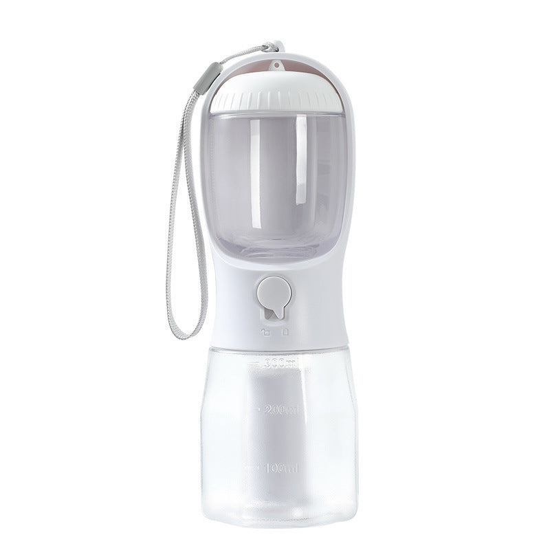3-in-1 Pet Travel Bottle (Water + Food + Waste Bags)