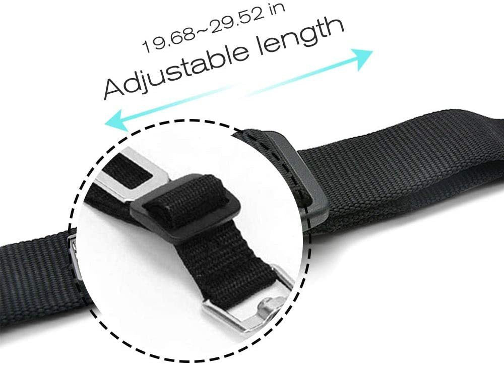 Adjustable travel tether with seat-belt buckle clip