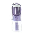 3-in-1 Pet Travel Bottle (Water + Food + Waste Bags)