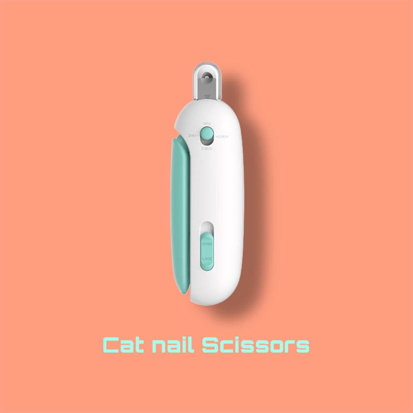 Gravity-Push Cat Nail Scissors