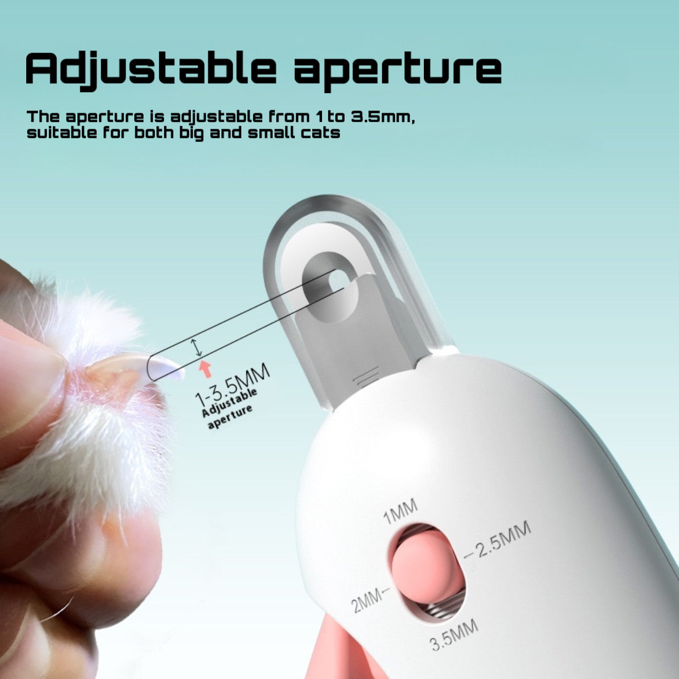 Gravity-Push Cat Nail Scissors