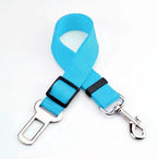 Adjustable travel tether with seat-belt buckle clip