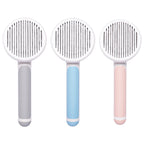 Round-Handle Self-Cleaning Slicker Brush